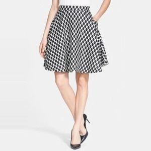 Diane Von Furstenberg Monochrome A-Line Skirt